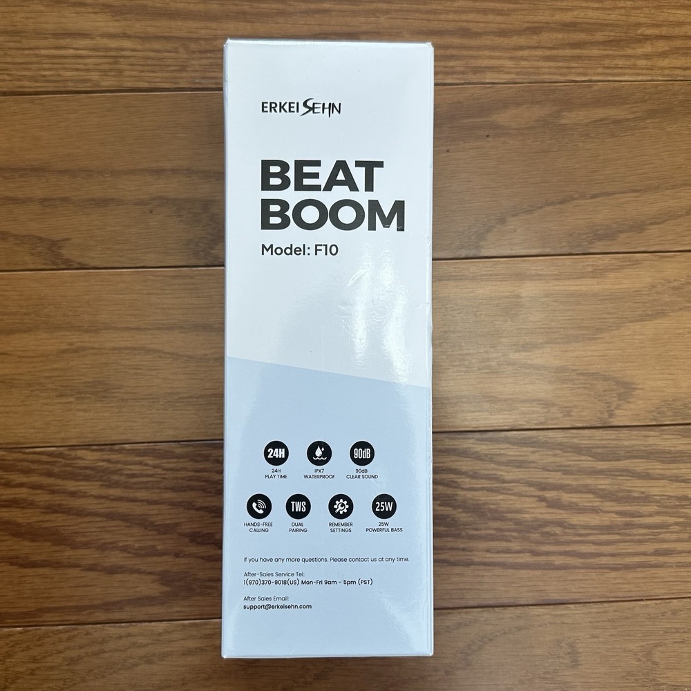 Erkei Sehn Beat Boom Waterproof Portable Bluetooth Speaker Model F10‎ New